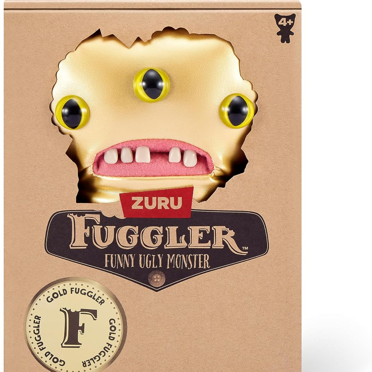 Gold Fuggs by ZURU Funny Ugly Monster, Plush, Collectible, Toys