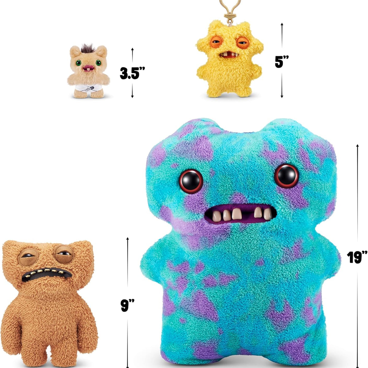 Gold Fuggs by ZURU Funny Ugly Monster, Plush, Collectible, Toys