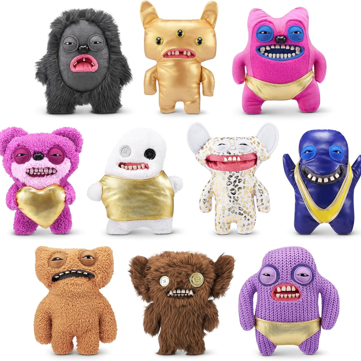 Gold Fuggs by ZURU Funny Ugly Monster, Plush, Collectible, Toys